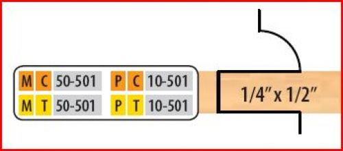 1-2PC STRAIGHT CUTTER SET TT FOR 1/4 X 1/2 T&G (10 SERIES)