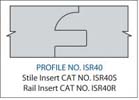RAIL INSERT- CARBIDEPROFILE ISR40